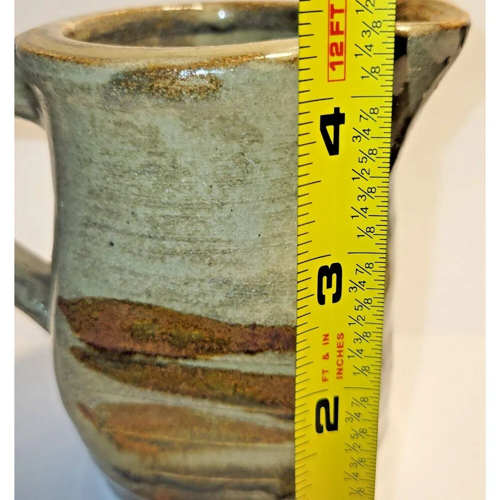 Handcrafted Mid-Century Modern Studio Pottery Pitcher